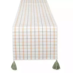 Sale Kirklands Home Gather with Pumpkin Harvest Table Runner White