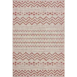 Clearance Kirklands Home Geometric Stripe Sun Shower Outdoor Area Rug, 7x9