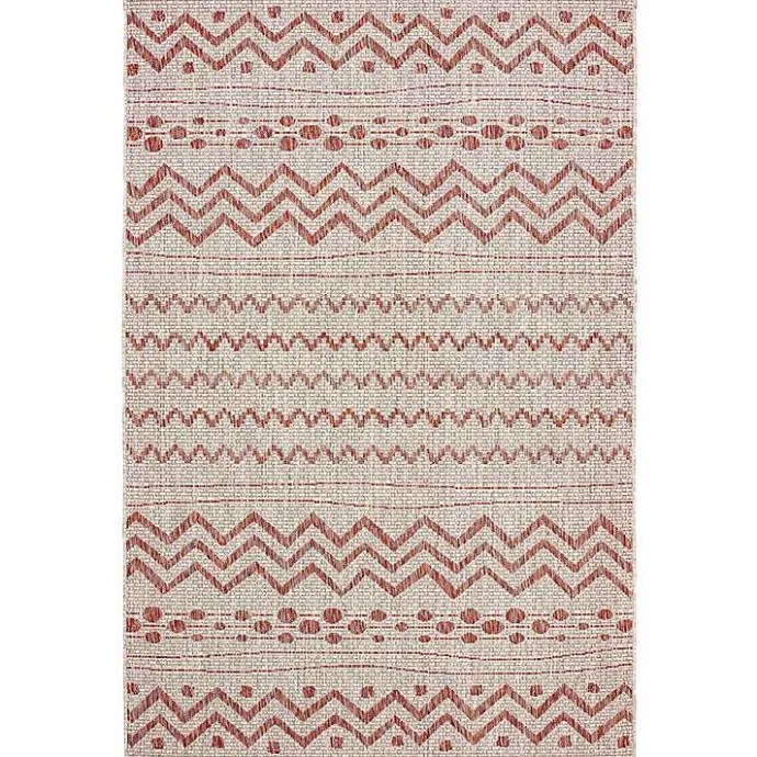 Clearance Kirklands Home Geometric Stripe Sun Shower Outdoor Area Rug, 7x9