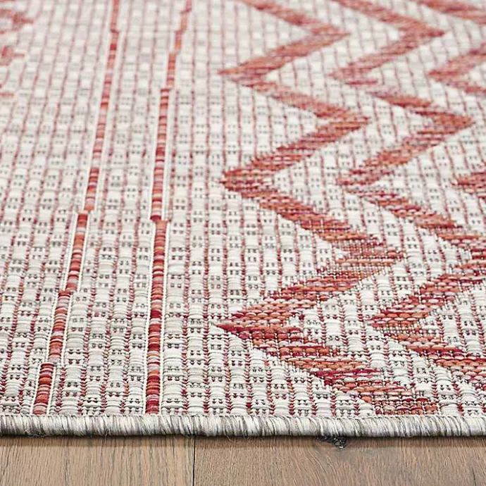 Clearance Kirklands Home Geometric Stripe Sun Shower Outdoor Area Rug, 7x9