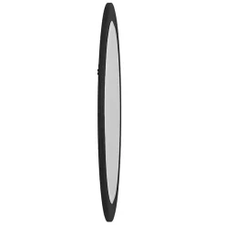 Discount Kirklands Home George Ridged Oval Wall Mirror Black