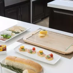 Best Kirklands Home Georgia Tech Wood and Glass Serving Board