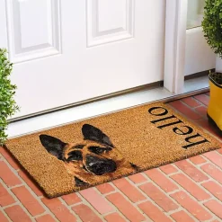 Outlet Kirklands Home German Shepherd Hello Doormat