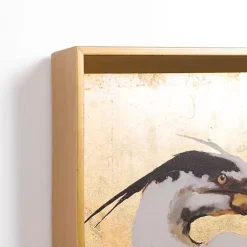 Kirklands Home Gilded Egret Framed Art Print