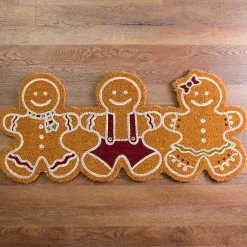 Best Kirklands Home Gingerbread Trio Shaped Doormat Tan