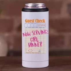 Clearance Kirklands Home Girl Dinner Stainless Steel Koozie White
