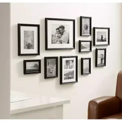 Clearance Kirklands Home Glam Black 10-pc. Gallery Wall Frame Set