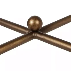 Discount Kirklands Home Glass and Metal Rectangle Porter Coffee Table Gold