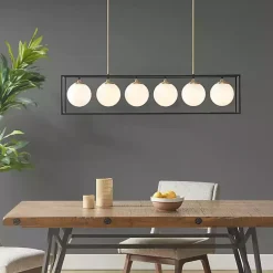 Discount Kirklands Home Glass Globes Rectangle Chandelier