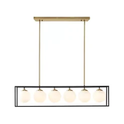 Discount Kirklands Home Glass Globes Rectangle Chandelier