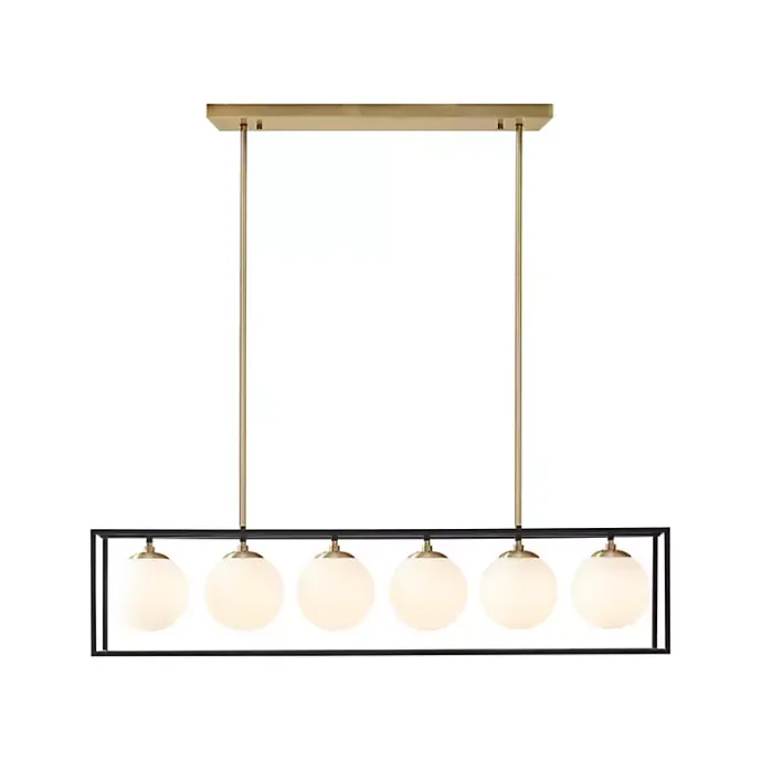 Discount Kirklands Home Glass Globes Rectangle Chandelier