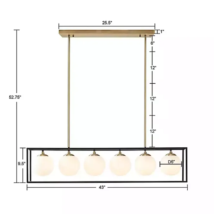 Discount Kirklands Home Glass Globes Rectangle Chandelier