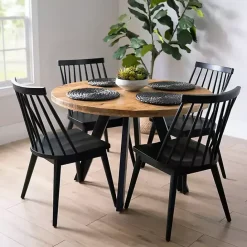 Outlet Kirklands Home Glenn Natural Wood Dining Table Tan