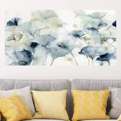 New Kirklands Home Glorious Ginkgo Giclee Canvas Art Print, 40x20 in. Blue