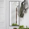 New Kirklands Home Glossy Black Frame Leaning Mirror