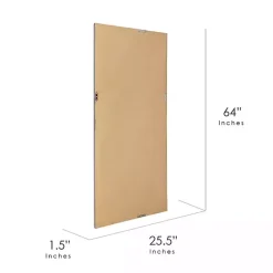New Kirklands Home Glossy Black Frame Leaning Mirror