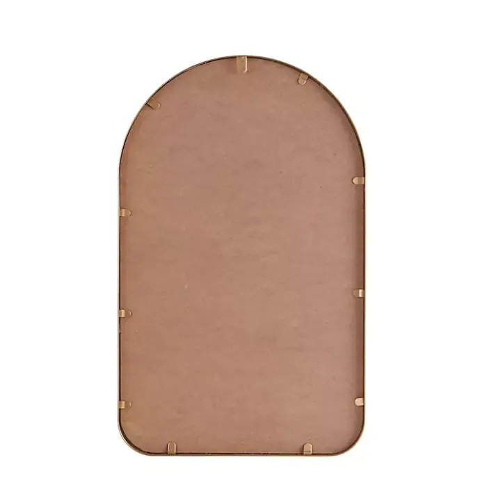 Kirklands Home Gold Adaline Floral Arched Wall Mirror
