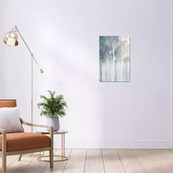 New Kirklands Home Gold and Silver Forest Canvas Art Print