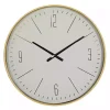Discount Kirklands Home Gold and White Classic Wall Clock