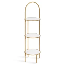 Best Kirklands Home Gold Arched 3-Tier Plant Stand