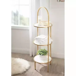 Best Kirklands Home Gold Arched 3-Tier Plant Stand