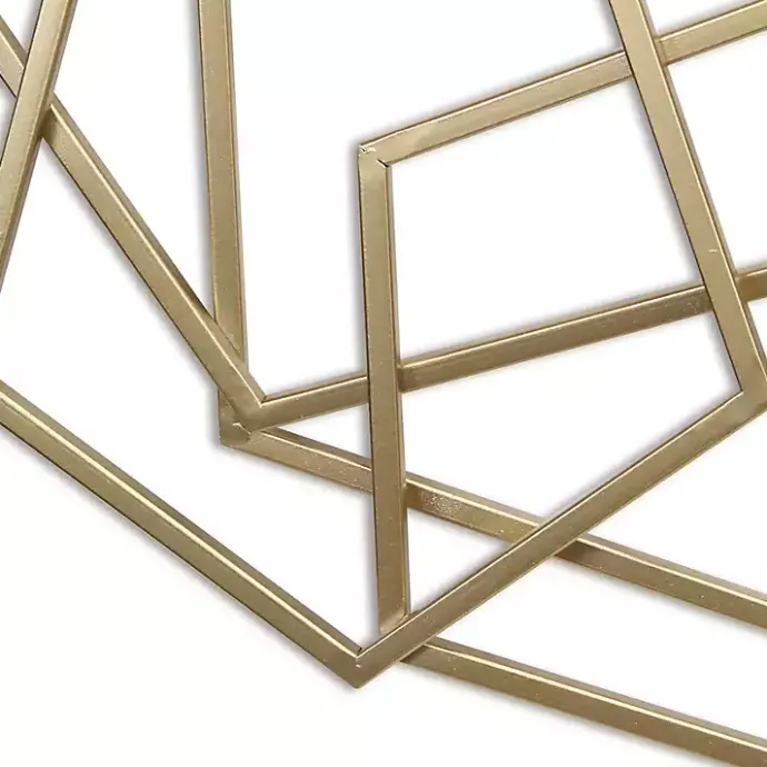 Sale Kirklands Home Astraga Pentagon Plaque Gold