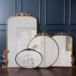 New Kirklands Home Gold Bordeaux Ornate Leaner Mirror, 46x63 in.