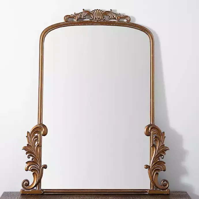 Hot Kirklands Home Gold Bordeaux Ornate Scroll Mirror