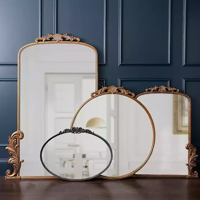 Hot Kirklands Home Gold Bordeaux Ornate Scroll Mirror