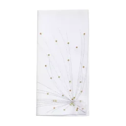 Best Kirklands Home Gold Cascading Firework Napkins, Set of 4 White