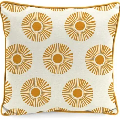 Online Kirklands Home Gold Good Vibes Only Sunny Outdoor Pillow