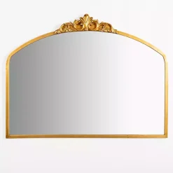 Kirklands Home Gold Lana Half Arch Ornate Wall Mirror
