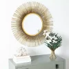 Online Kirklands Home Gold Layered Burst Frame Round Wall Mirror