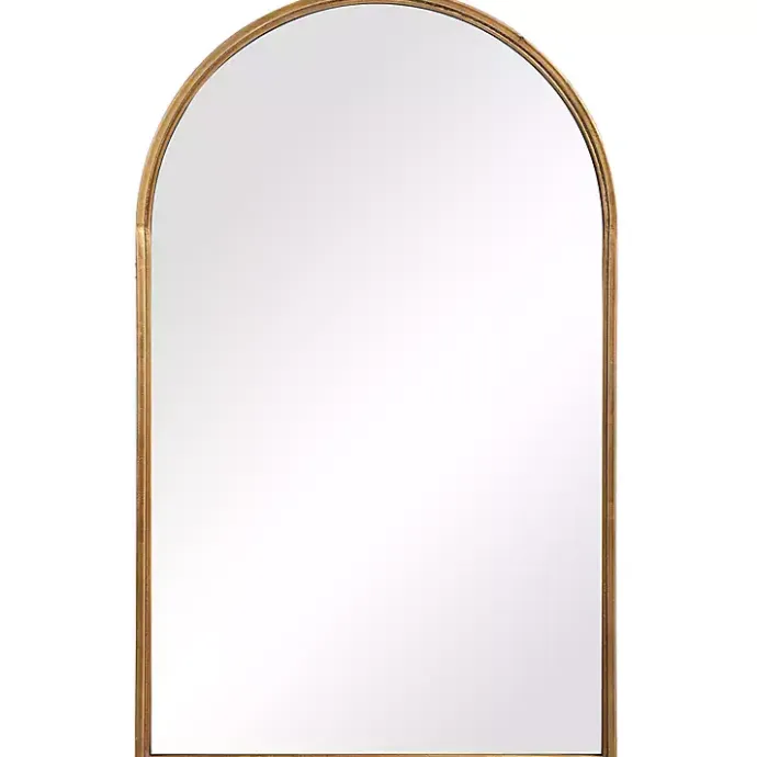 Outlet Kirklands Home Gold Leaf Thin Arch Frame Mirror