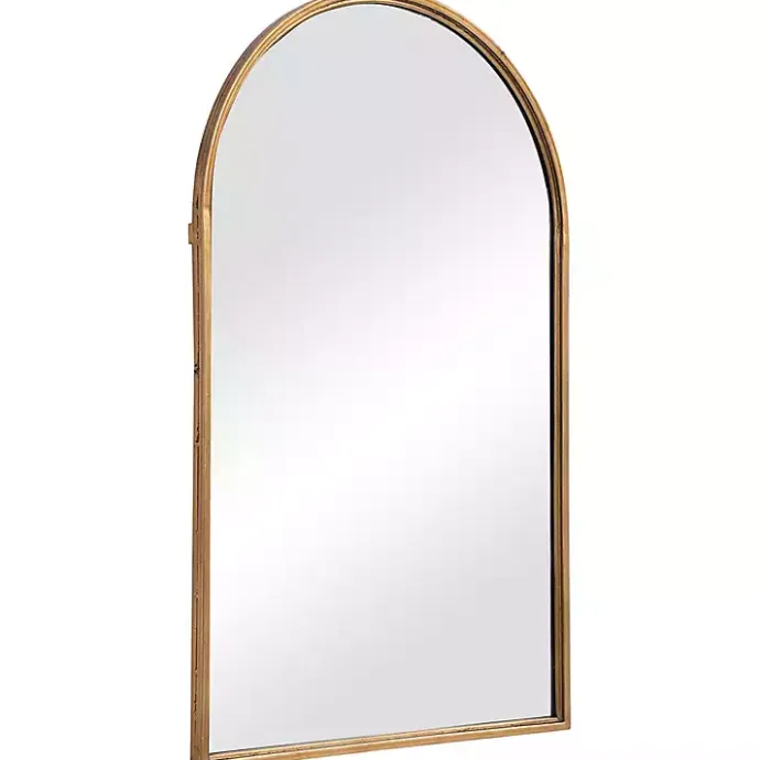 Outlet Kirklands Home Gold Leaf Thin Arch Frame Mirror