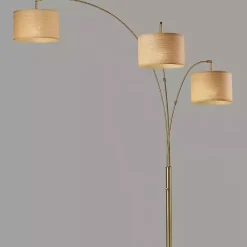 Online Kirklands Home Metal 3-Arm Arched Floor Lamp Gold