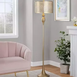 Hot Kirklands Home Metal Ashland Floor Lamp Gold