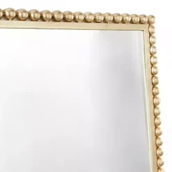 Online Kirklands Home Gold Metal Beaded Frame Wall Mirror