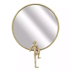 Kirklands Home Metal Figure Wall Mirror Gold