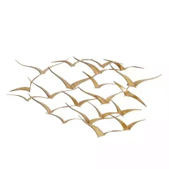 Hot Kirklands Home Metal Flock of Birds Wall Plaque Gold