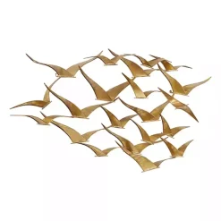 Hot Kirklands Home Metal Flock of Birds Wall Plaque Gold