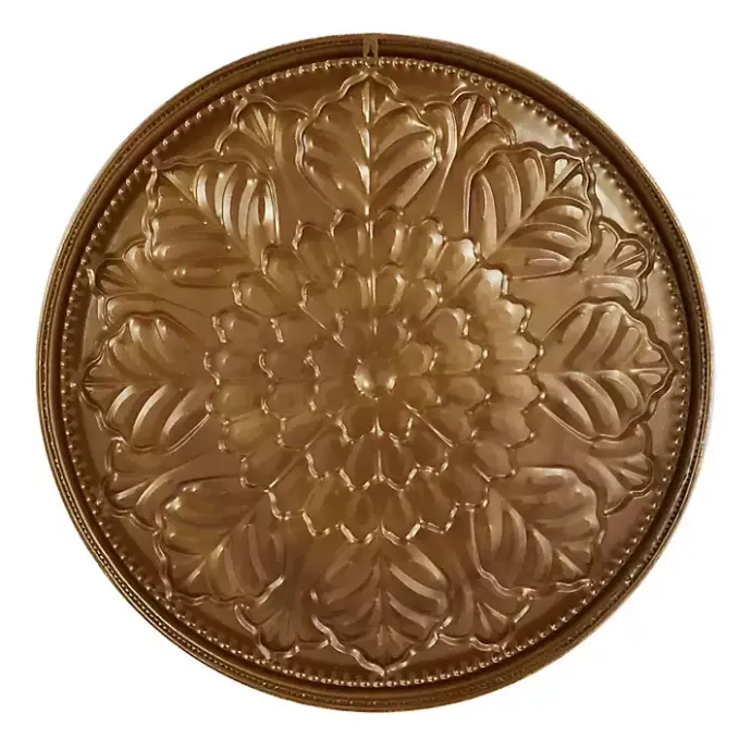 Hot Kirklands Home Metal Floral Embossed Wall Sculpture Gold