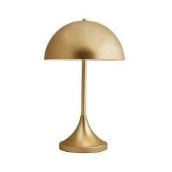Hot Kirklands Home Metal 2-Light Dome Table Lamp Gold