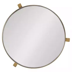 Clearance Kirklands Home Metal Mirrored Tabletop Aguilar Drink Table Gold