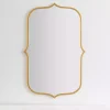Discount Kirklands Home Gold Metal Scallop Linear Mirror