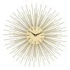 Best Kirklands Home Gold Metal Sunburst Wall Clock