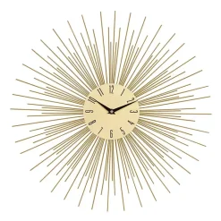 Best Kirklands Home Gold Metal Sunburst Wall Clock