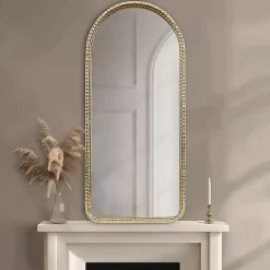 New Kirklands Home Gold Mia Textured Arch Wall Mirror
