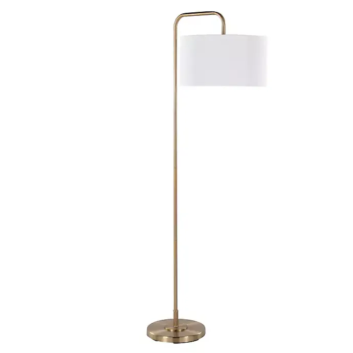 Outlet Kirklands Home Gold Modern Arch Floor Lamp White
