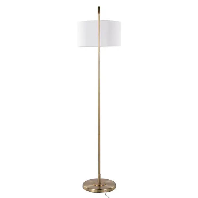 Outlet Kirklands Home Gold Modern Arch Floor Lamp White
